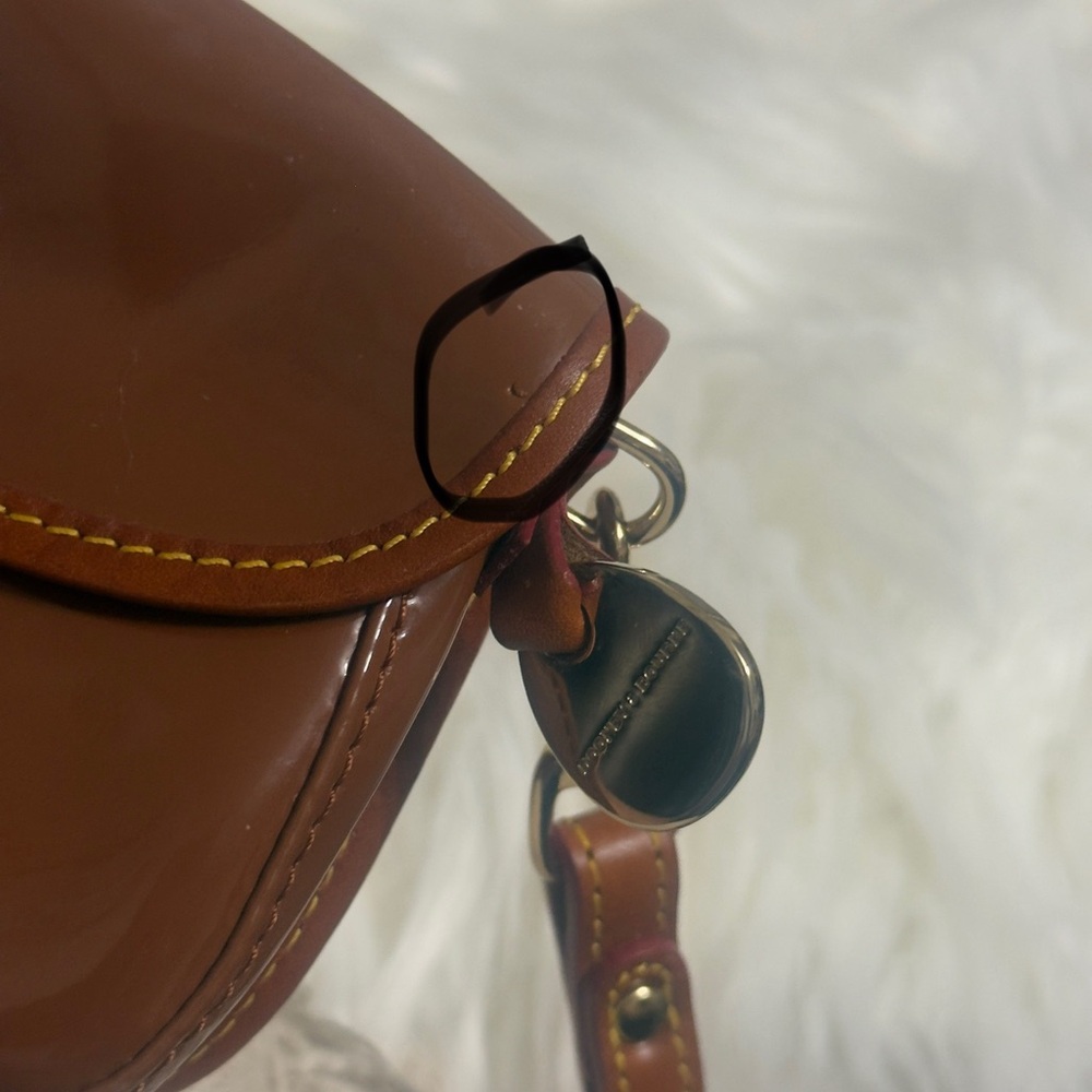 Dooney & Bourke Brown Clutch with Wristlet - Picture 5 of 9